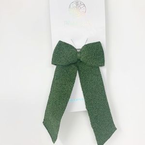 Abel & Lula Green Glitter Hairtie